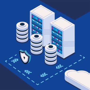 storage data server and security isometric