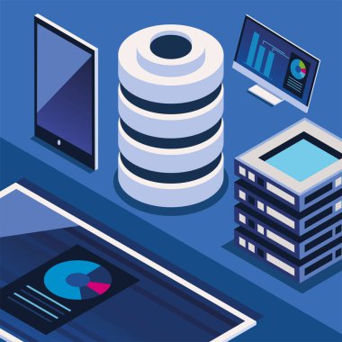 storage technology data center isometric