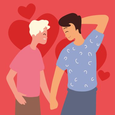 couple gay holding hands, design
