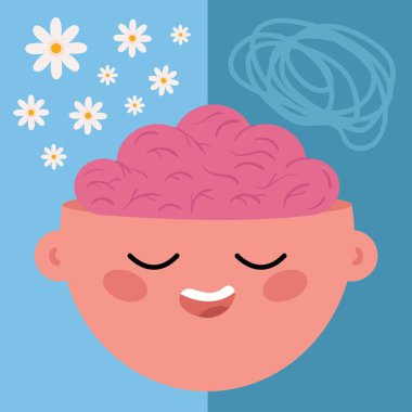 mental health, concept vector design
