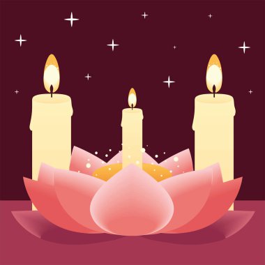 loy krathong thailand culture, vector style
