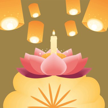 loy krathong thai celebration, concept
