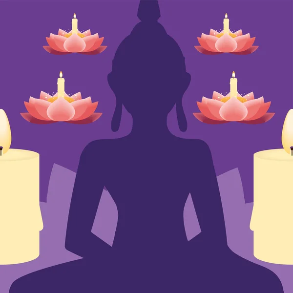 Loy Krathong Religious Celebration Thailand — Image vectorielle