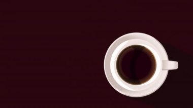 delicious breakfast with coffee animation ,4k video animated