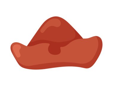 retro sailor hat cartoon icon isolated