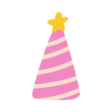 birthday party hat decoration isolated icon