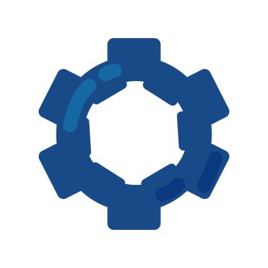 gear cogwheel cartoon icon isolated