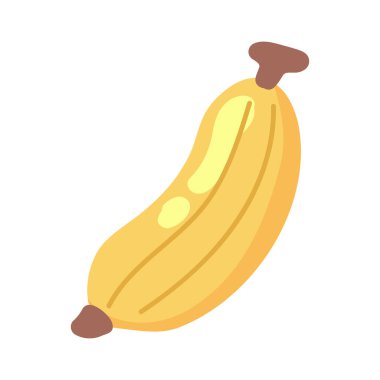 banana fruit organic icon isolated