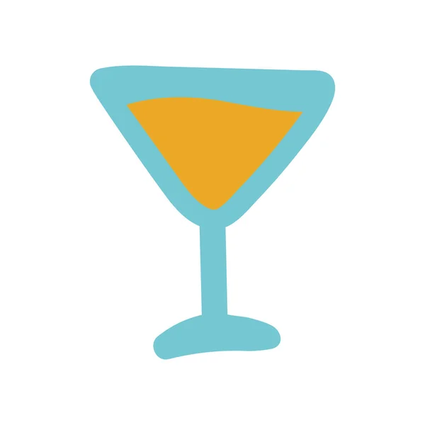 Cup Drink Cartoon Isolated Icon — Vetor de Stock