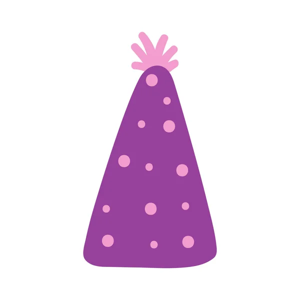 Party Hat Birthday Accesory Icon — Image vectorielle