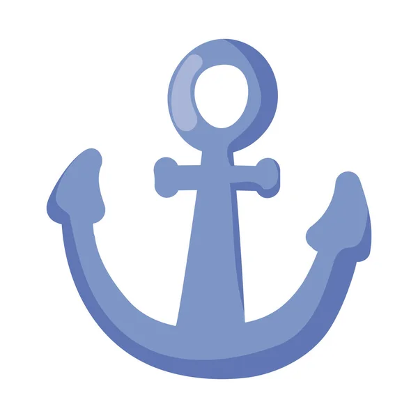 Anchor Old Cartoon Icon Isolated — Vettoriale Stock