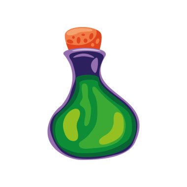 elixir bottle icon isolated flat