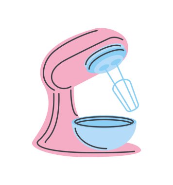 mixer kitchen utensil icon isolated
