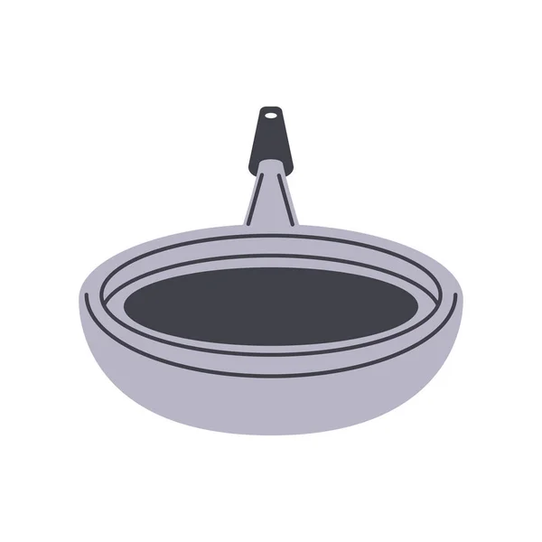 Saucepan Kitchen Utensil Icon Isolated — Vetor de Stock