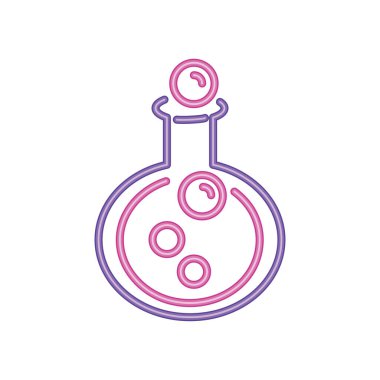 halloween elixir neon icon isolated