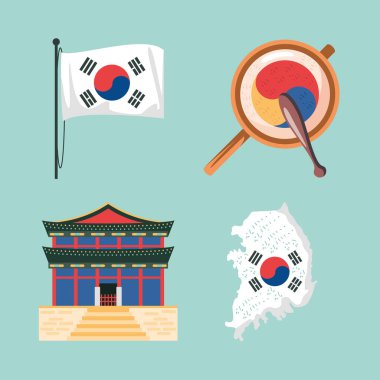 Replubic of Korea, icons set design