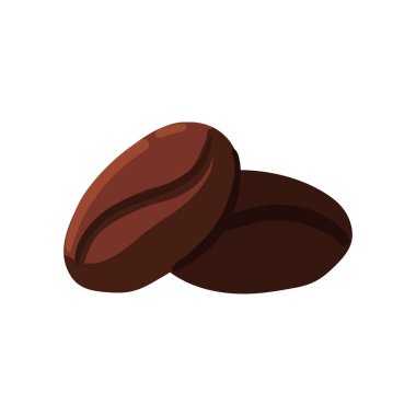 dry coffee seeds icon isolated