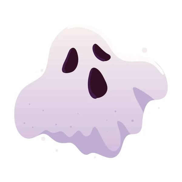 Halloween Scary Ghost Icon Isolated — Stockvector