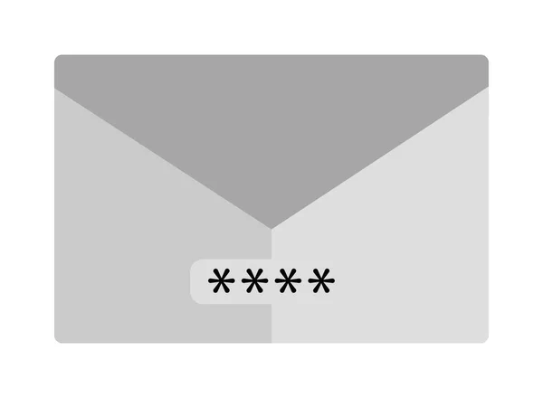 Email Cyber Fraud Icon Isolated — Image vectorielle