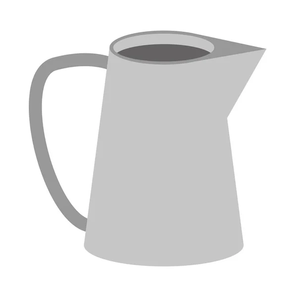 Чайник Кухонний Значок Ізольовані Плоскі — стоковий вектор