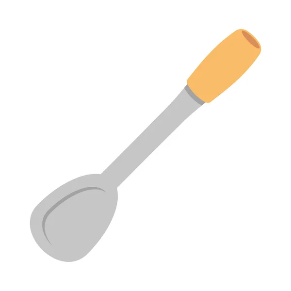 Spoon Kitchen Icon Isolated Flat — Stockvector
