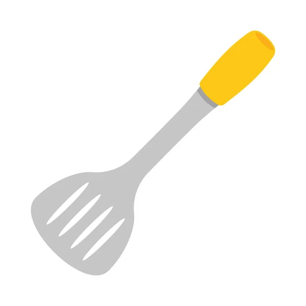 Fish Slice Kitchen Icon Isolated Flat — Stockvector