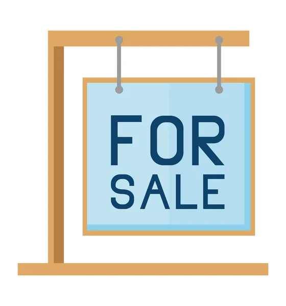 Hanging Sale Sign Icon Isolated — Vetor de Stock