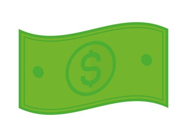 para banknotu simgesi izole