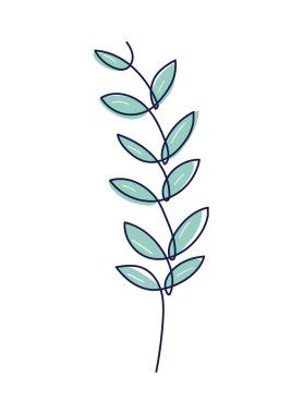 plant one line icon isolated