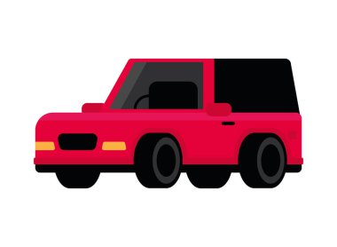 transport car flat icon isolated