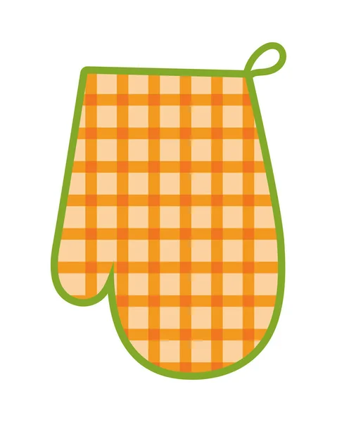 Glove Kitchen Icon Isolated Flat — 스톡 벡터