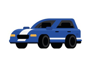 car transport cartoon icon flat isolated