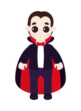 halloween dracula character icon isolated