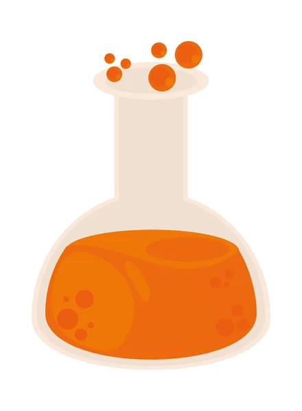 Halloween Potion Bottle Icon Flat Isolated - Stok Vektor