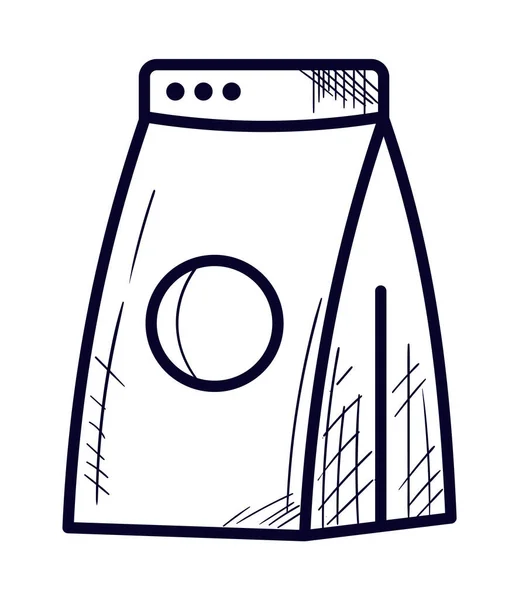 Powder Soap Laundry Icon Flat Isolated — Vetor de Stock