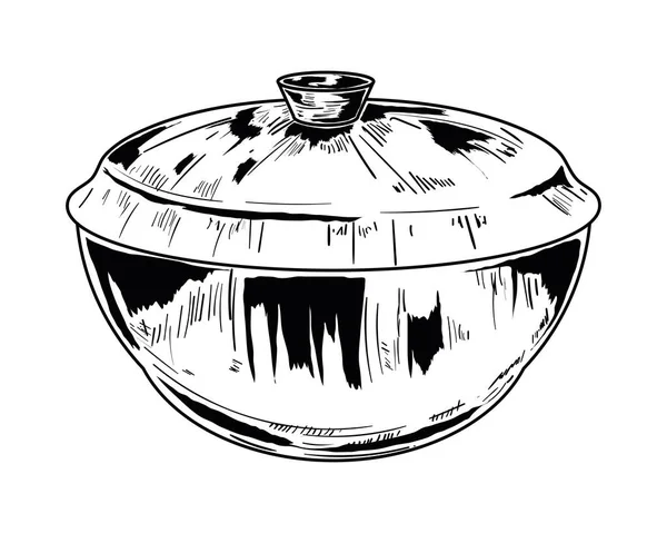 Bowl Cap Kitchen Utensil Icon — Vector de stock