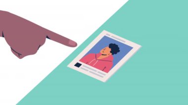 boy account social media animation ,4k video animated