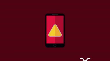 cyber security technology in smartphone ,4k video animated