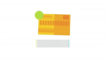 cyber security technology with password ,4k video animated