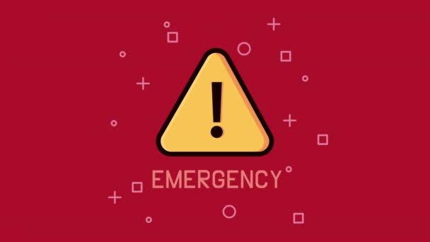 City Emergency Service Signal Animation Video Animated — Video