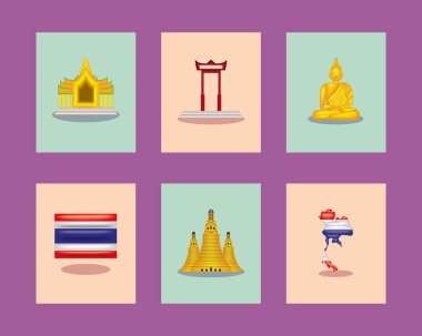 set of loy krathong, design