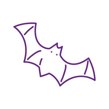 neon halloween bat isolated icon