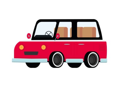 road trip, car icon isolated