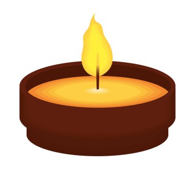 diwali diya ornament isolated icon