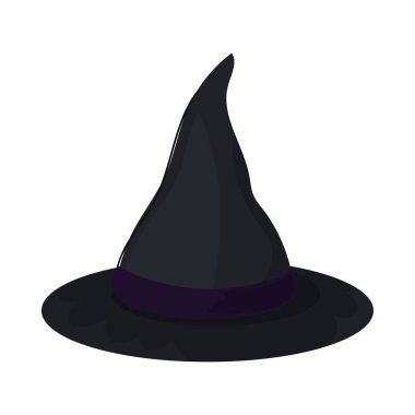 Cadılar Bayramı cadı şapkası izole edilmiş simgesi