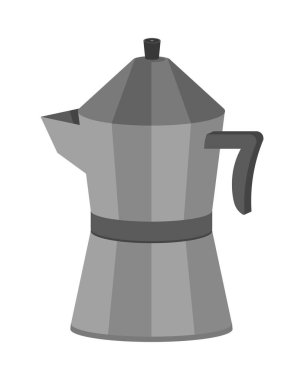 moka pot isolated flat icon