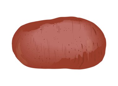 potato vegetable realistic icon isolated