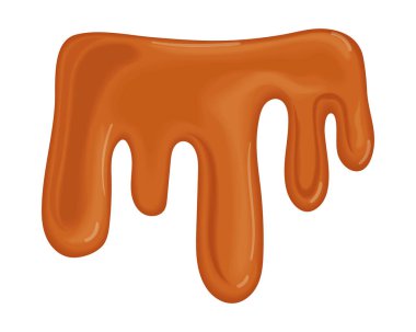 caramel realistic icon white background