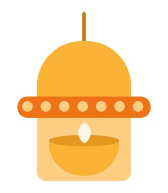 lamp light decoration isolated icon