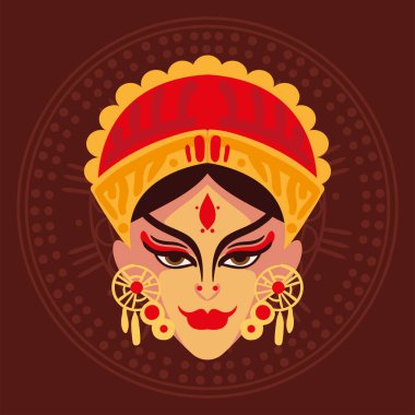 goddess Durga Puja character, design